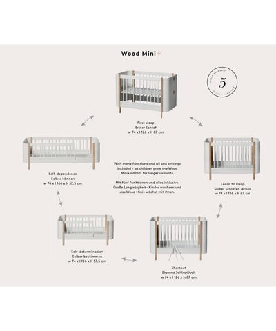 Oliver Furniture Mini+ Ledikant/Bed White Excl. Junior kit