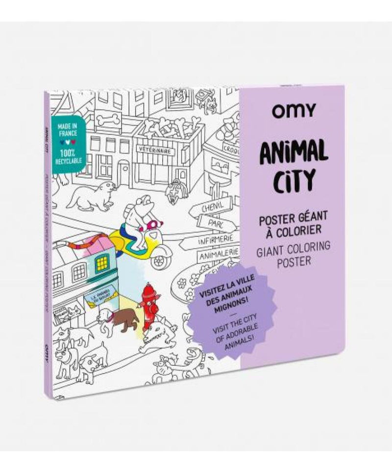 Omy Kleurposter Animal City