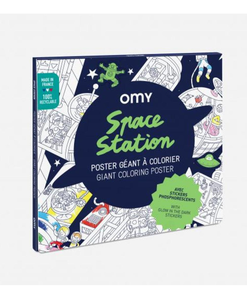 Omy Kleurposter Space Station + Stickers