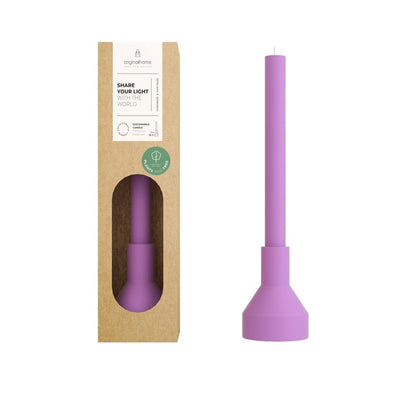 Original Home Candle & Holder Purper