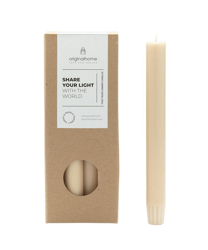 Original Home Dinner Candles Beige