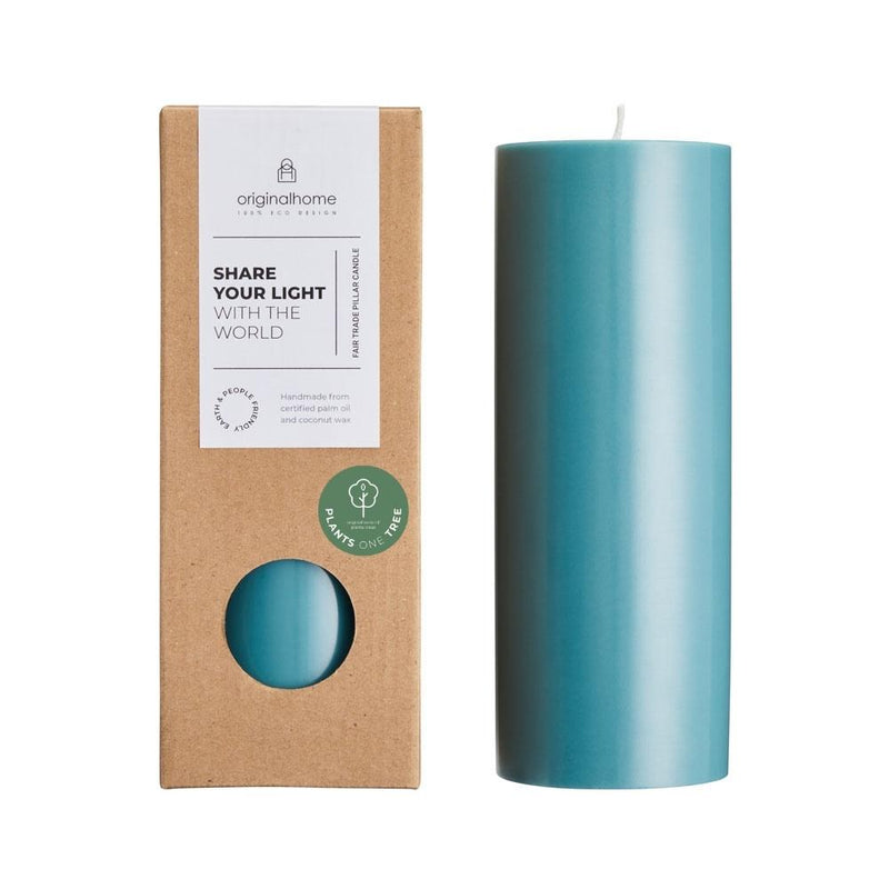 Original Home Pillar Candle Sea Green