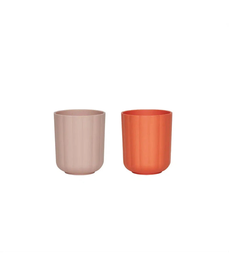 OYOY Pullo Cup 2-Pack Rose/Apricot