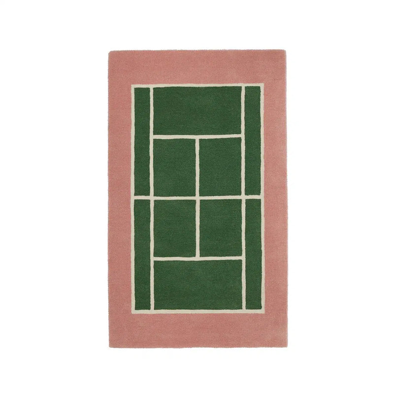 OYOY Tennis Rug Green/Rose