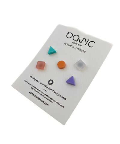 Pamela Coromoto Basic Mini Earrings Set of 5 Pastels