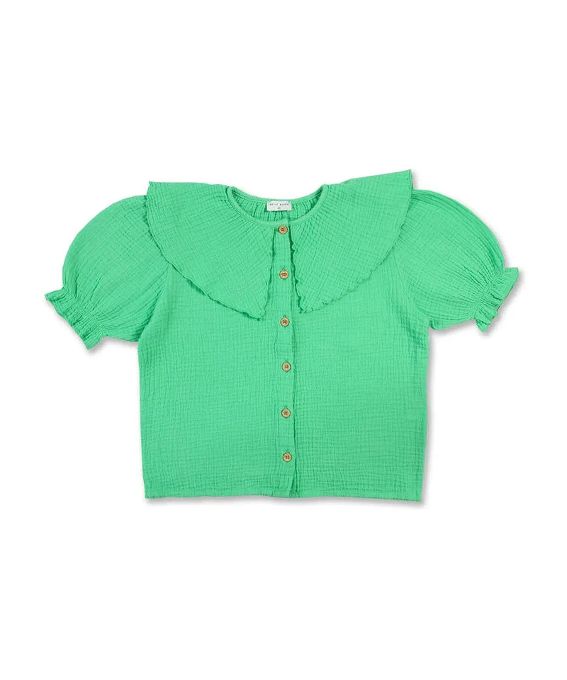 Petit Blush Bibbi Blouse Irish Green