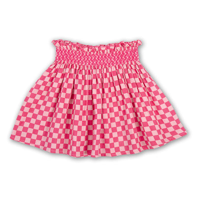 Petit Blush Mini Skirt Square AOP