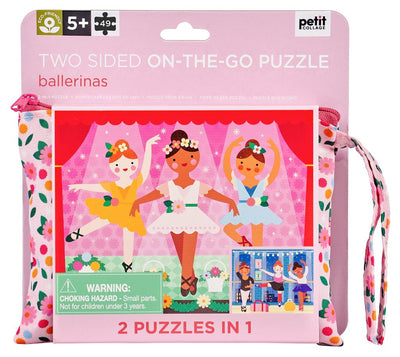 Petit Collage Tweezijdige Puzzel On-The-Go Ballerina