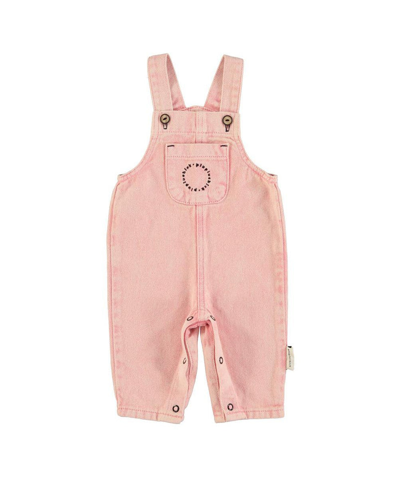 Piupiuchick Baby Dungarees Washed Light pink