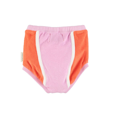 Piupiuchick Baby High Waisted Shorties Orange & Lavender