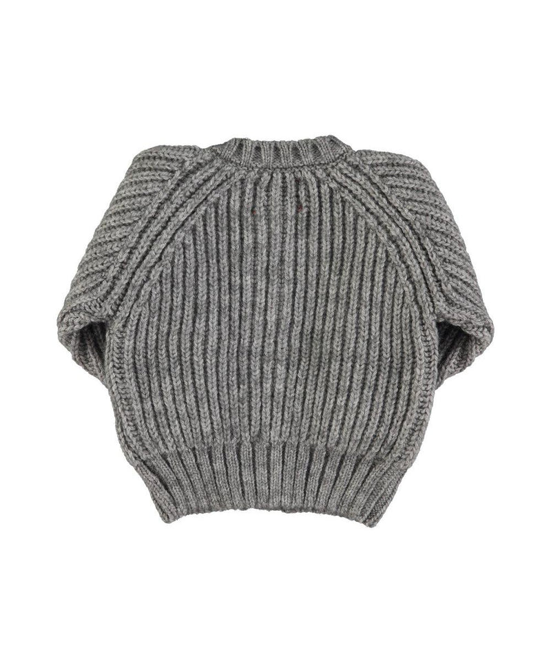 Piupiuchick Baby Knitted Cardigan Grey