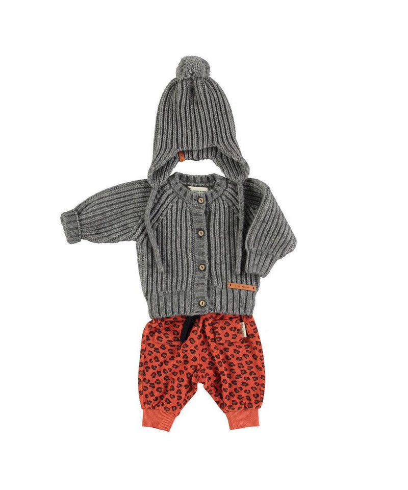 Piupiuchick Baby Knitted Cardigan Grey