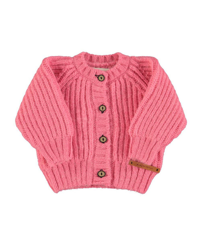 Piupiuchick Baby Knitted Cardigan Pink