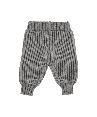 Piupiuchick Baby Knitted Leggins Grey