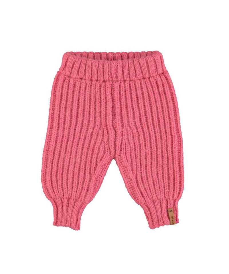 Piupiuchick Baby Knitted Leggins Pink