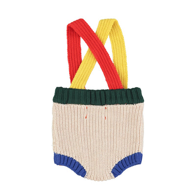 Piupiuchick Baby Knitted Romper Multicolor