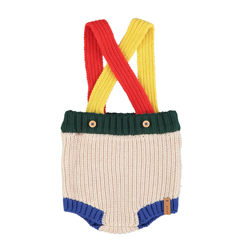 Piupiuchick Baby Knitted Romper Multicolor