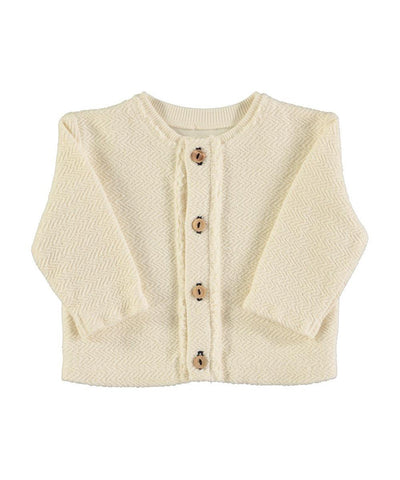 Piupiuchick Baby Newborn Cardigan Ecru