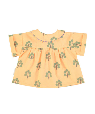 Piupiuchick Baby Peter Pan Collar Shirt Peach