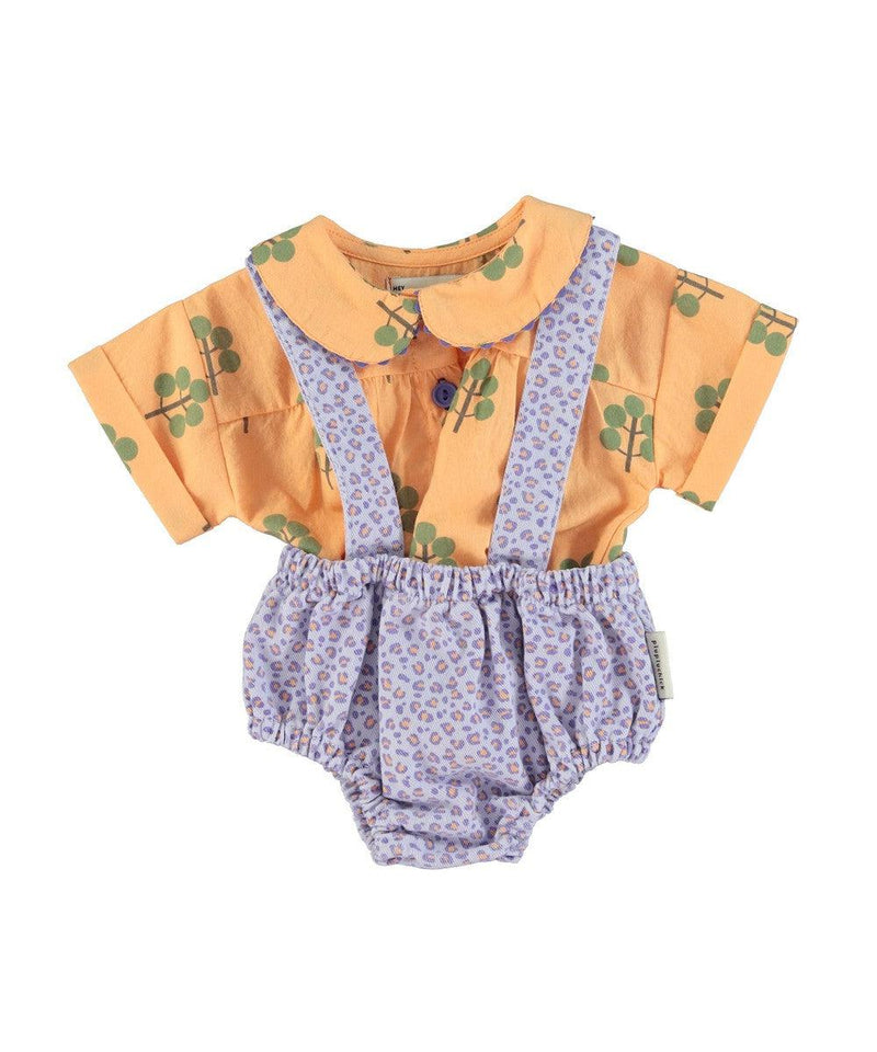 Piupiuchick Baby Peter Pan Collar Shirt Peach