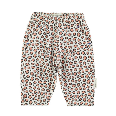 Piupiuchick Baby Trousers Ecru Animal Print