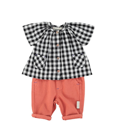 Piupiuchick Baby Trousers Terracotta