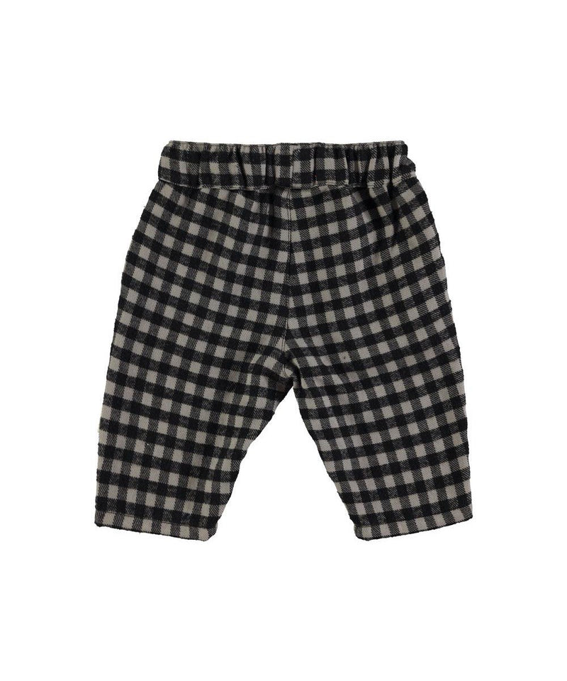 Piupiuchick Baby Trousers vichy Black/grey