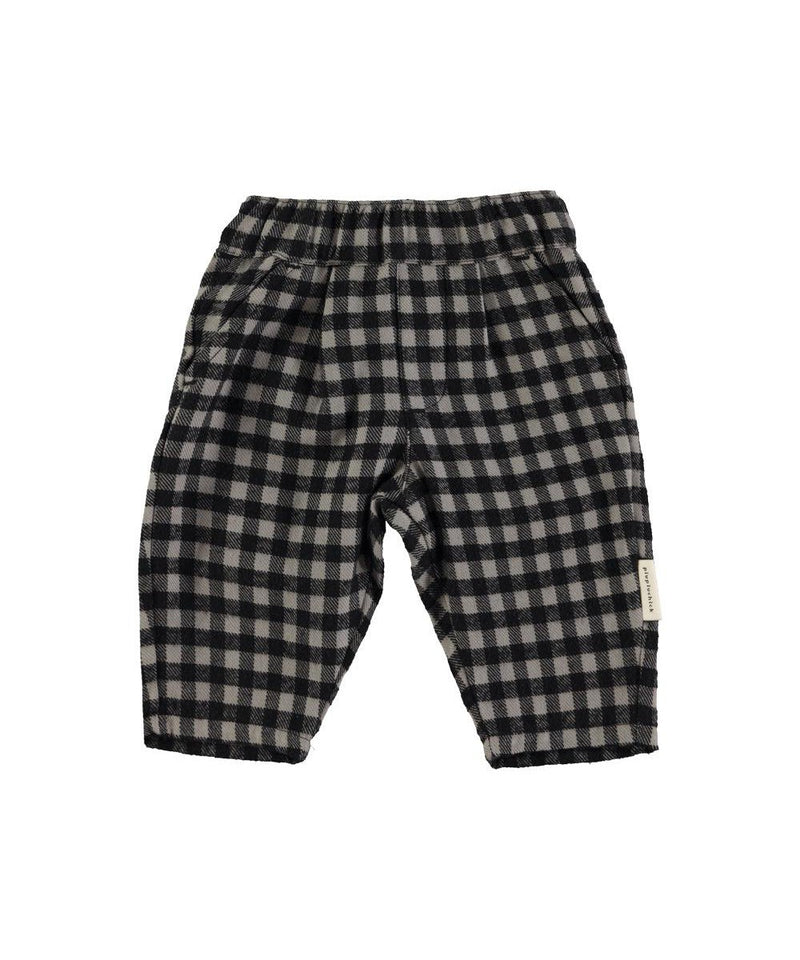 Piupiuchick Baby Trousers vichy Black/grey