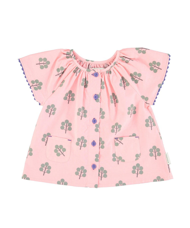 Piupiuchick Blouse with Butterfly Sleeves Pink