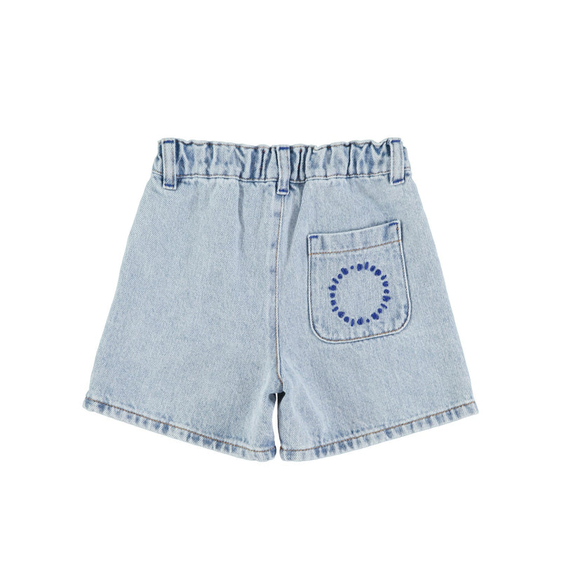 Piupiuchick Boy Shorts Washed Blue Denim