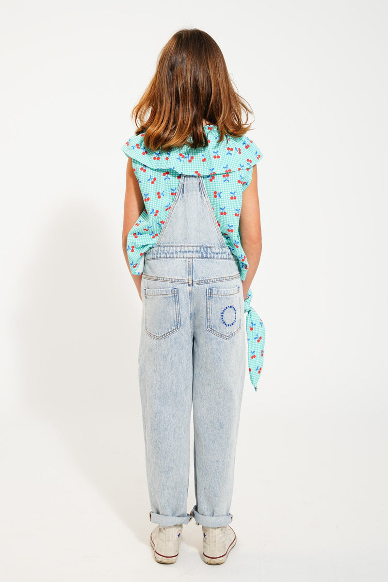 Piupiuchick Dungarees Washed Blue Denim