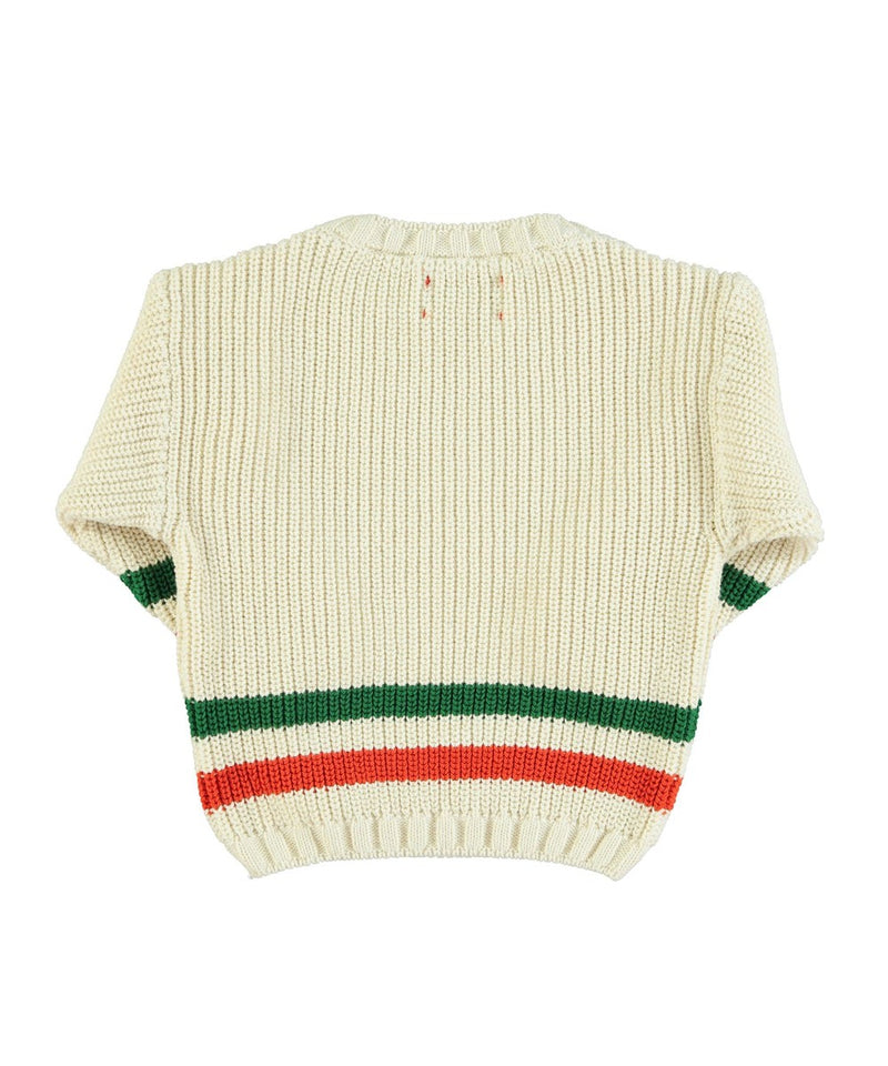 Piupiuchick Knitted Sweater Ecru Multicolor