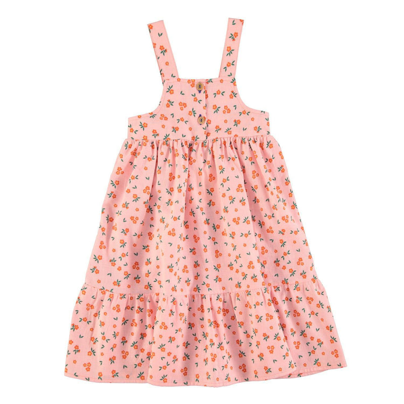 Piupiuchick Long Layered Dress Pink Flowers