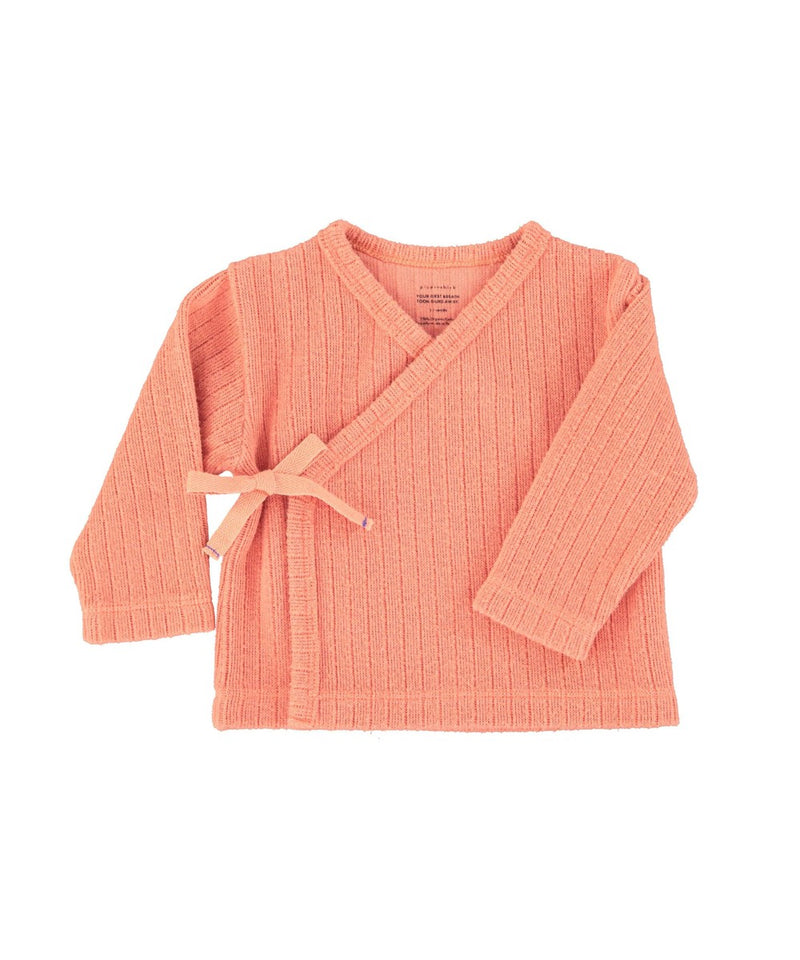 Piupiuchick Newborn Cardigan Terracotta