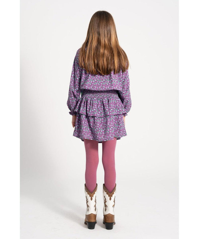 Piupiuchick Peter Pan Collar Blouse Magenta Flowers