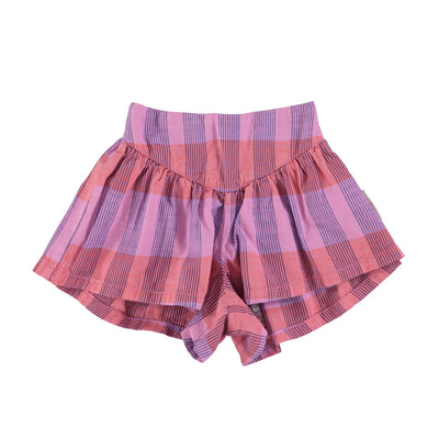 Piupiuchick Shorts Lavender Checkered