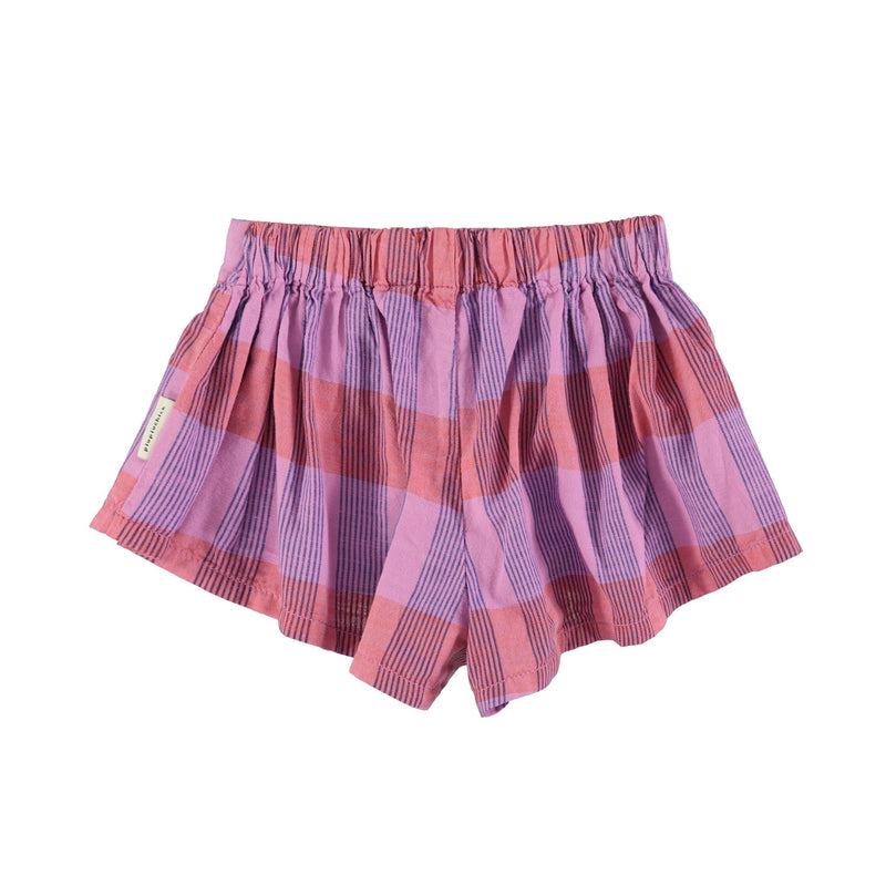 Piupiuchick Shorts Lavender Checkered