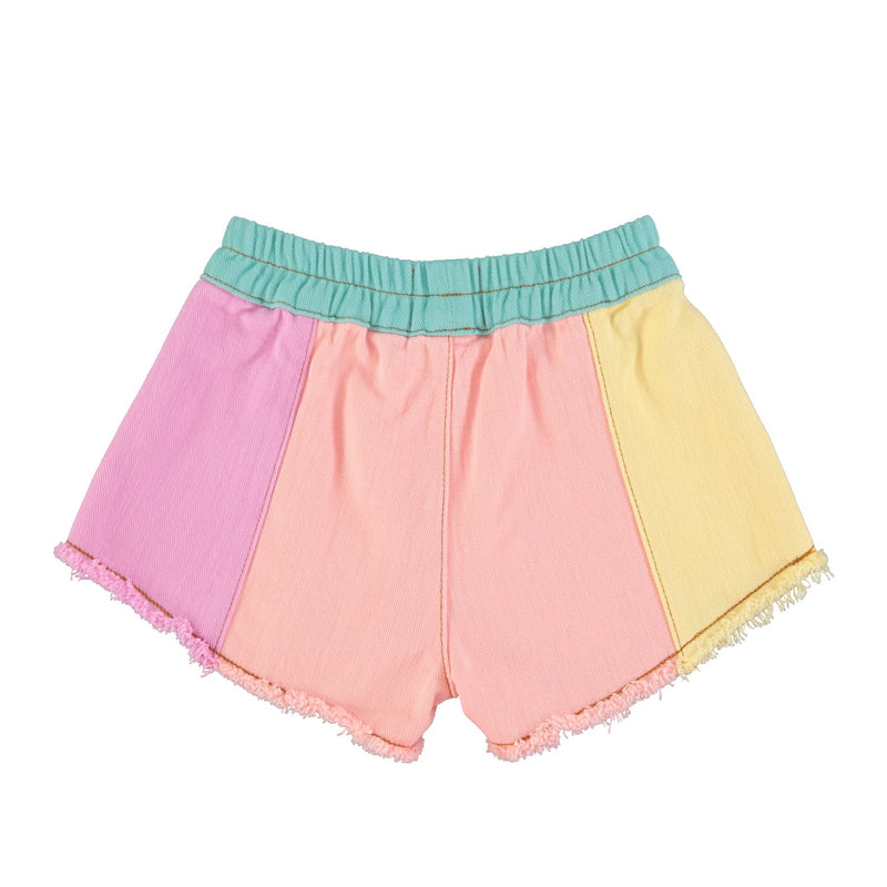 Piupiuchick Shorts With Fringes Multicolor Pastels