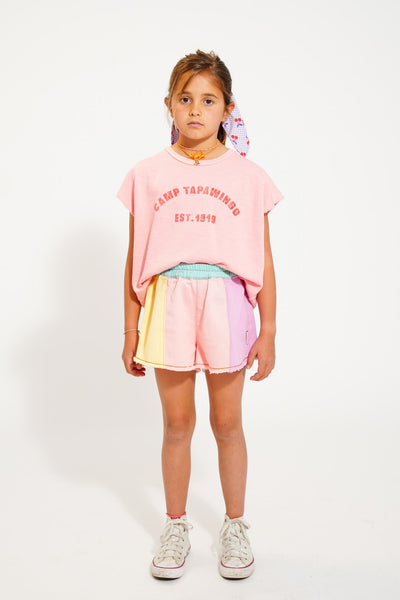 Piupiuchick Shorts With Fringes Multicolor Pastels