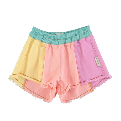 Piupiuchick Shorts With Fringes Multicolor Pastels