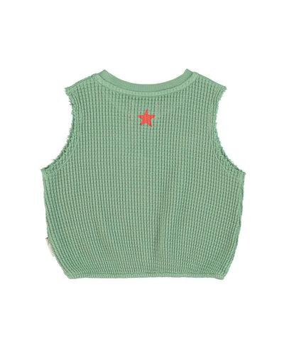 Piupiuchick Sleeveless Top Green 'hot hot'