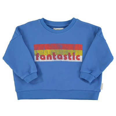 Piupiuchick Sweatshirt Blue With Fantastic Print