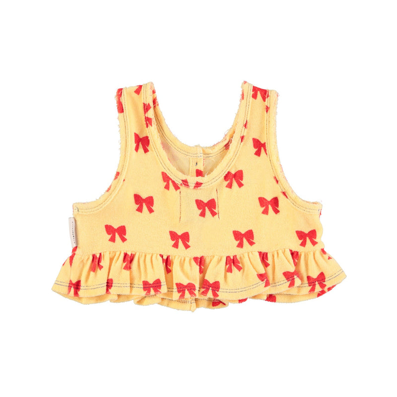 Piupiuchick Top Yellow With Red Bows