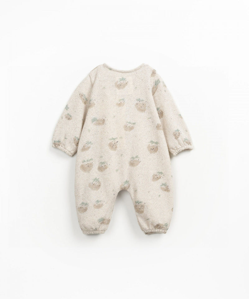 Play Up Baby Printed Jersey Jumpsuit Grés Morangos