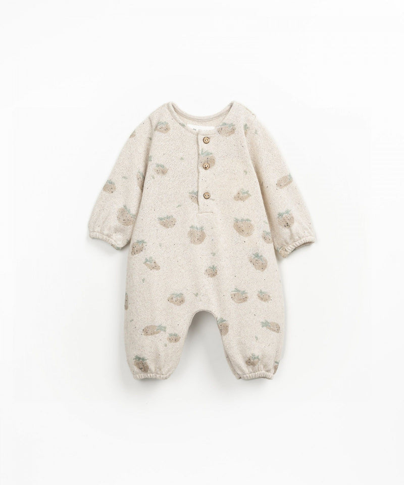 Play Up Baby Printed Jersey Jumpsuit Grés Morangos