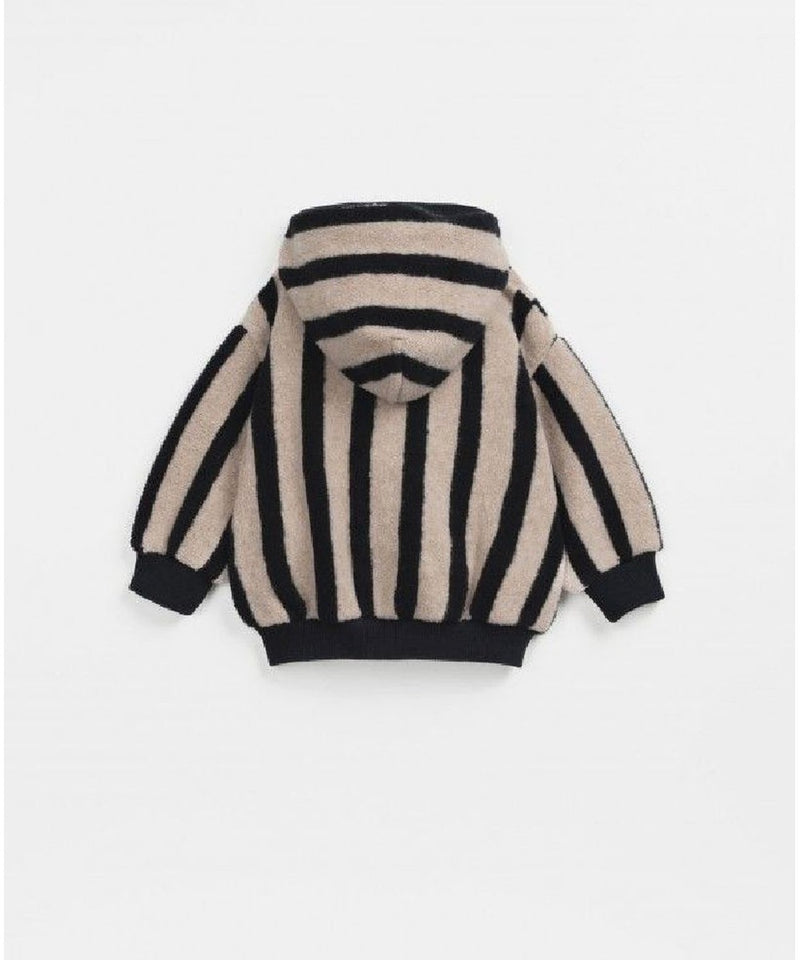 Play Up Baby Striped Plush Jacket Penguin