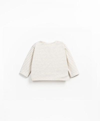 Play Up Baby Striped Rib Flamé LS T-shirt Pottery