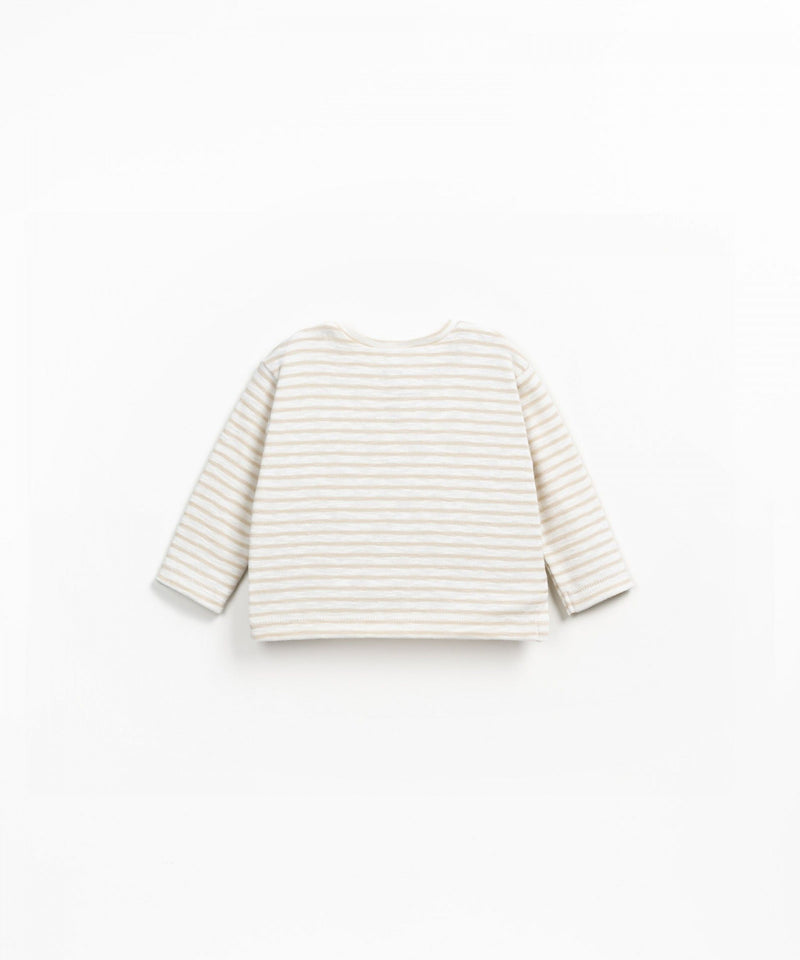 Play Up Baby Striped Rib Flamé LS T-shirt Pottery