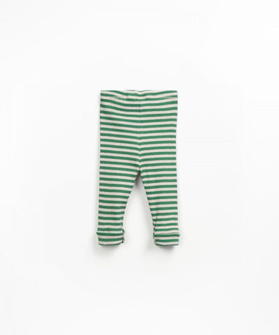 Play Up Baby Striped Rib Leggings Botanical