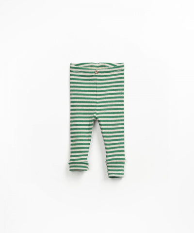 Play Up Baby Striped Rib Leggings Botanical